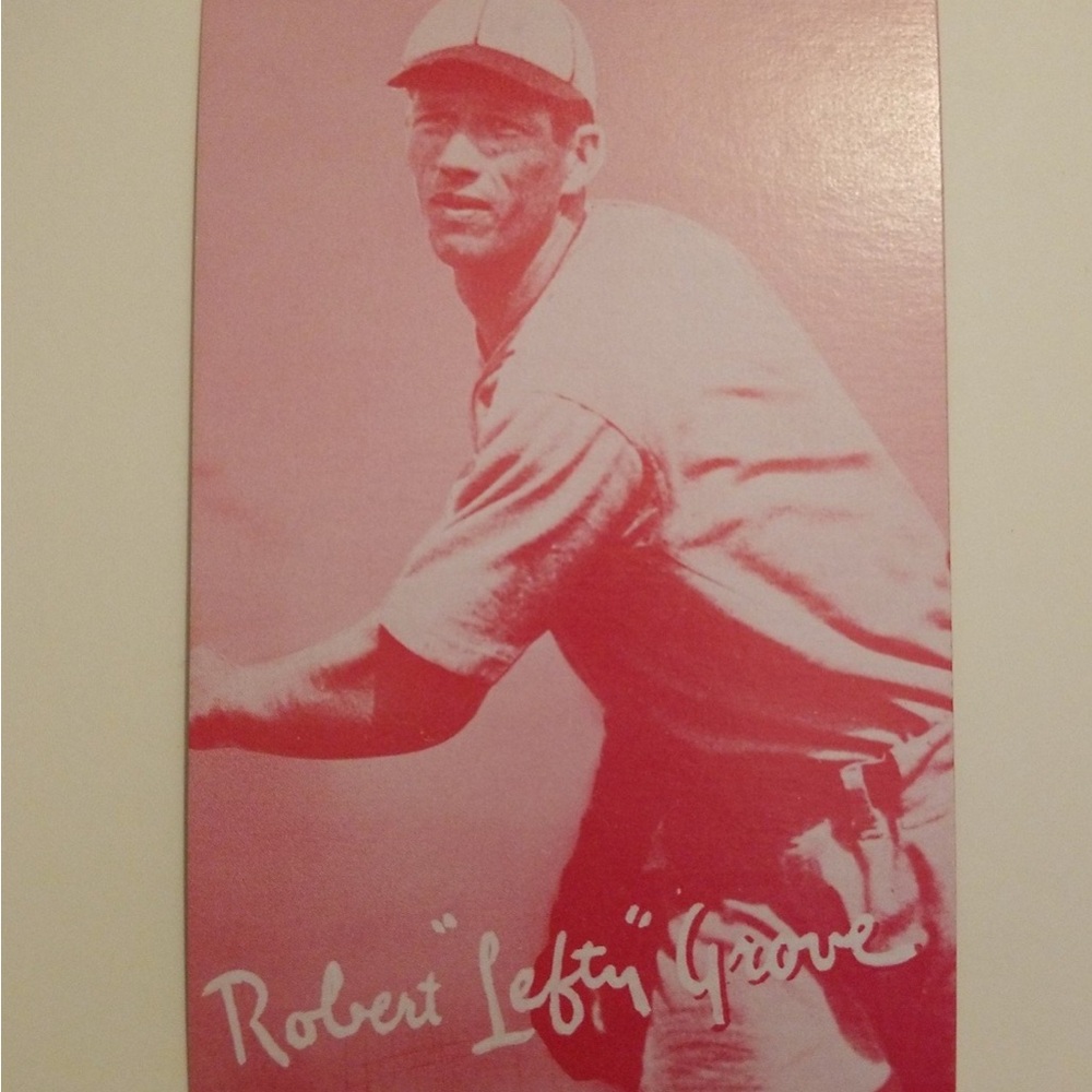 1980 AN EXHIBIT HALL OF FAME  ROBERT LEFTY GROOVE C RED !